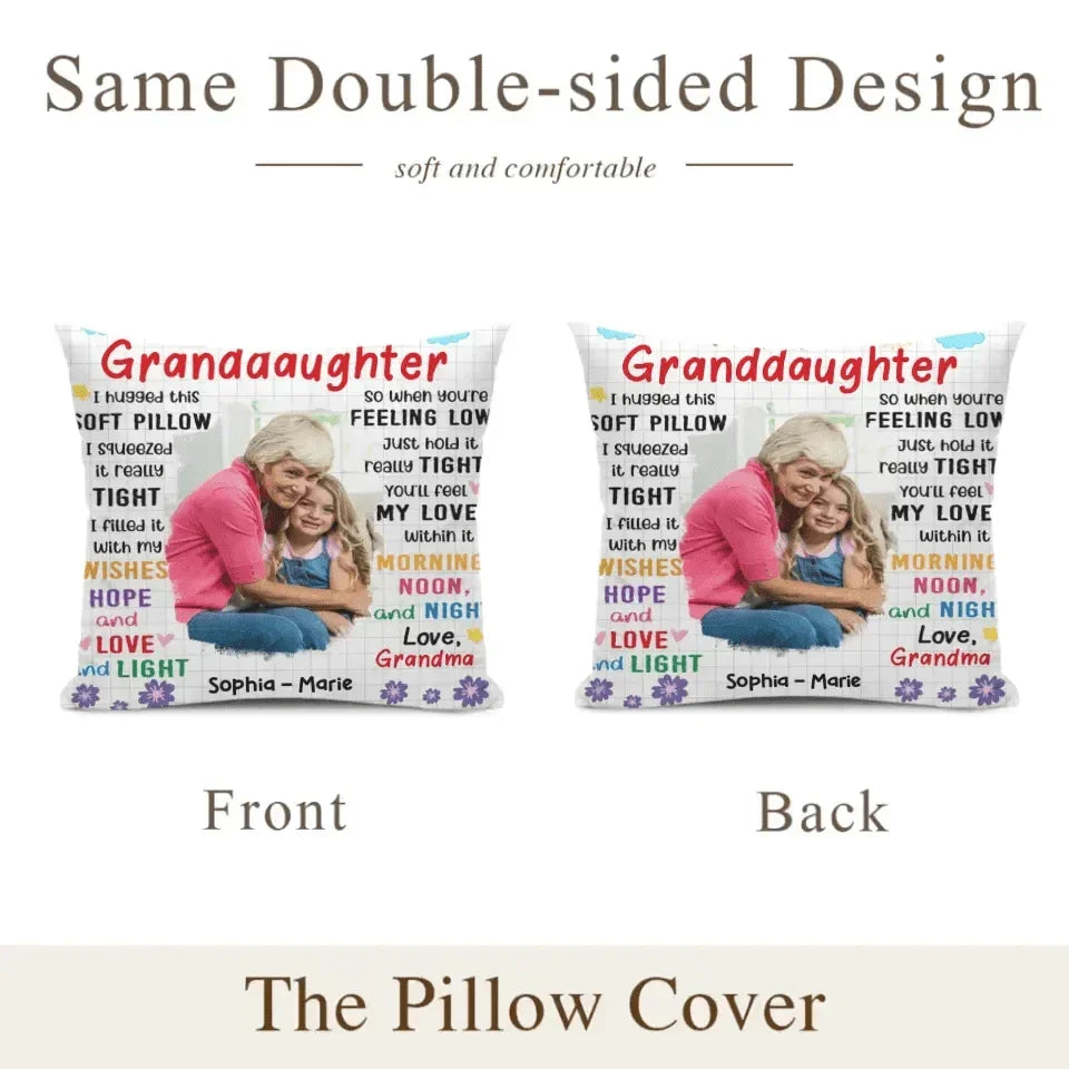 Personalized Custom Photo Pillow Gift For Granddaughter - Joliny