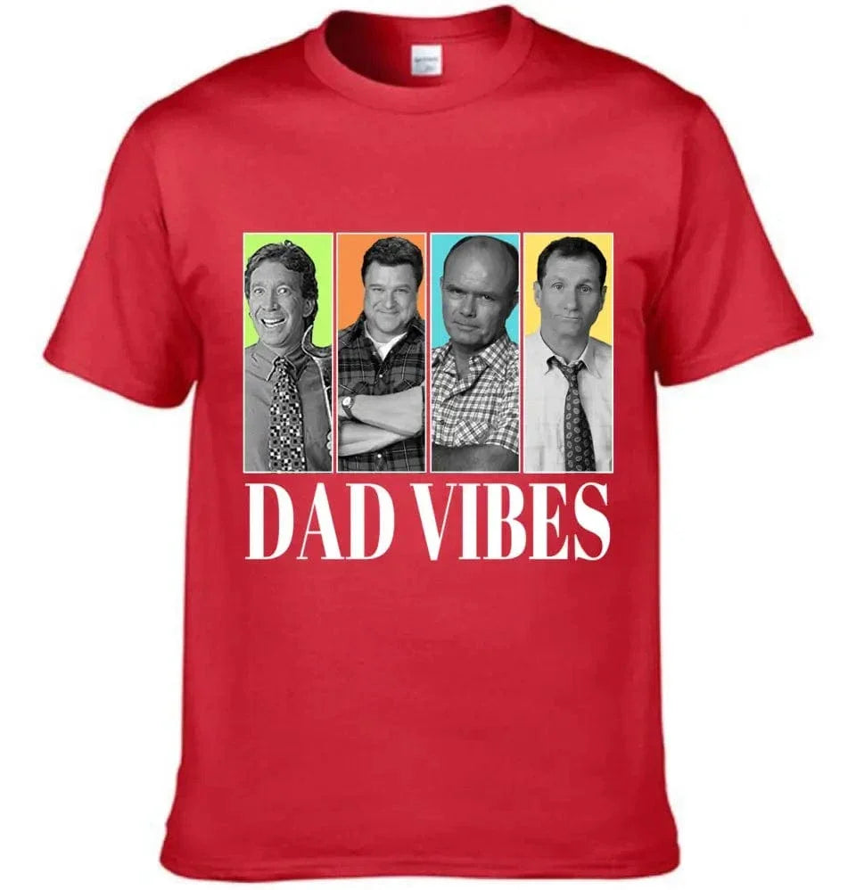 Personalized Dad Vibes Shirt-Customized Four Photos - Joliny