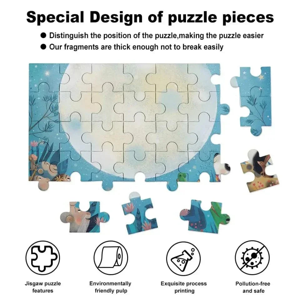 Personalized Dinosaur Jigsaw Puzzle for Toddler Kids 35PCS/70PCS - Joliny