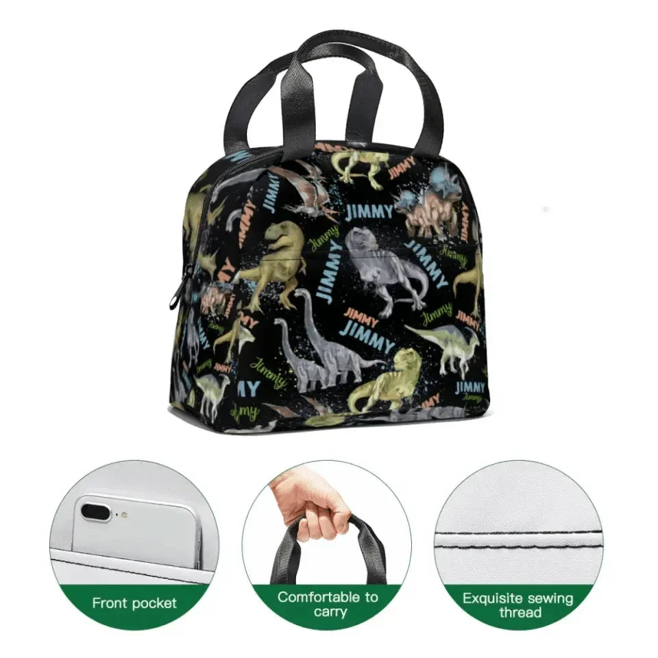 Personalized Dinosaur Lovers with Names Custom Backpacks - Opening Season Gifts for Kids - Joliny