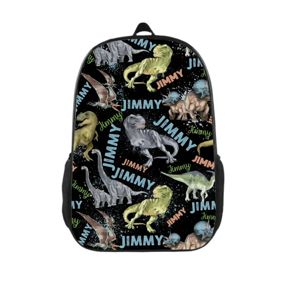 Personalized Dinosaur Lovers with Names Custom Backpacks - Opening Season Gifts for Kids - Joliny