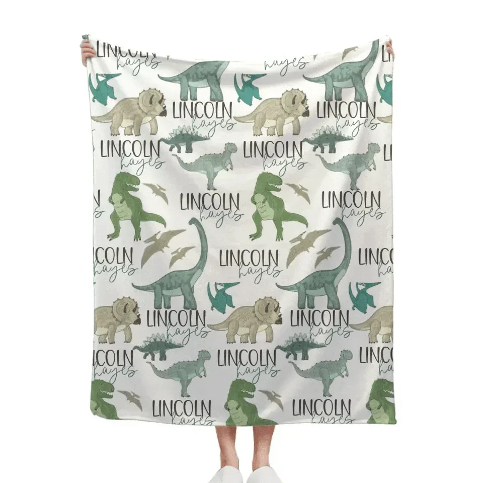 Personalized Dinosaur Park Name Blanket - Joliny