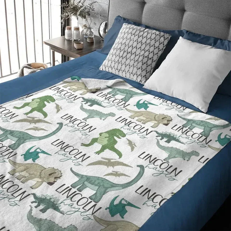 Personalized Dinosaur Park Name Blanket - Joliny