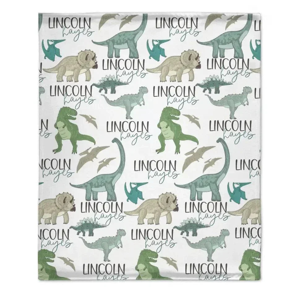 Personalized Dinosaur Park Name Blanket - Joliny