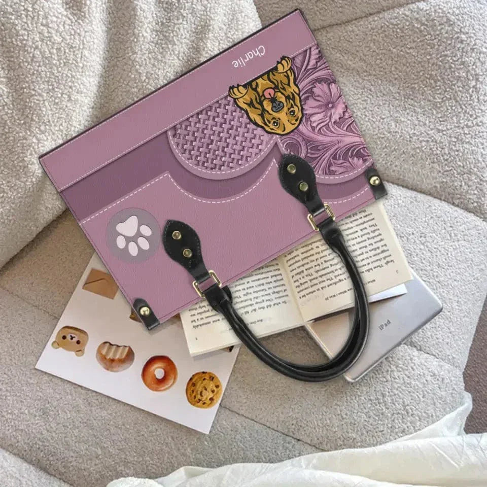 Personalized Dog Leather Handbag - Gift For Dog Lover - Joliny