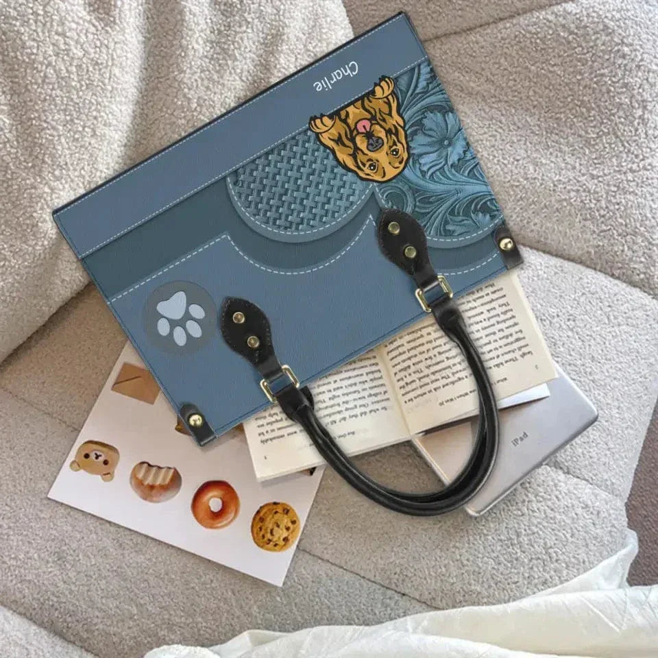 Personalized Dog Leather Handbag - Gift For Dog Lover - Joliny