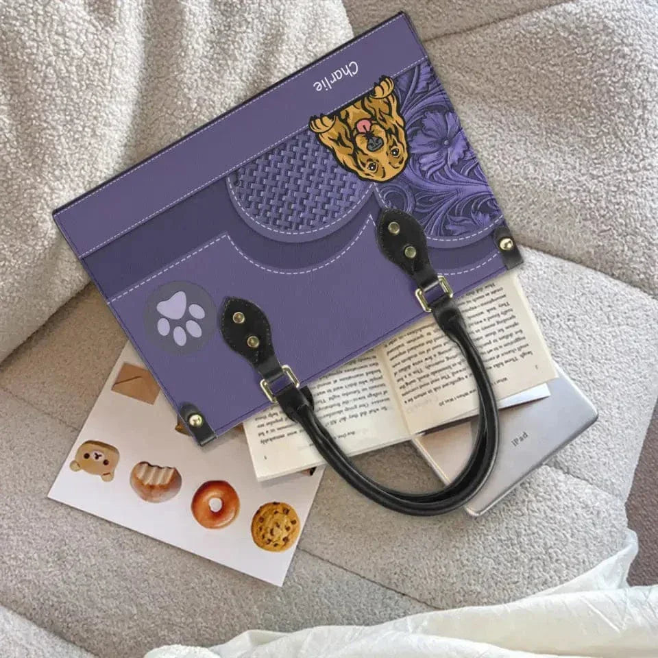 Personalized Dog Leather Handbag - Gift For Dog Lover - Joliny