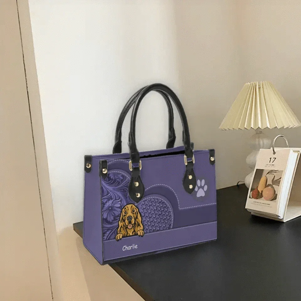 Personalized Dog Leather Handbag - Gift For Dog Lover - Joliny