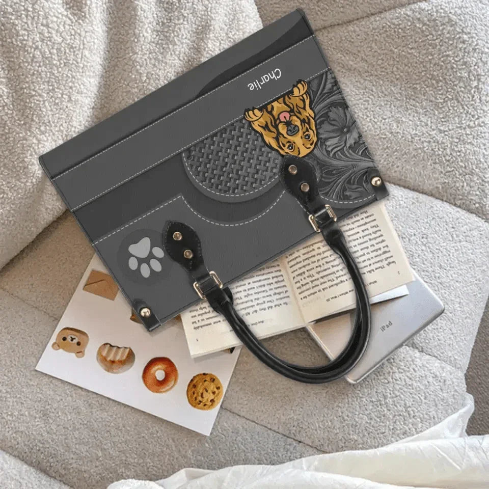 Personalized Dog Leather Handbag - Gift For Dog Lover - Joliny