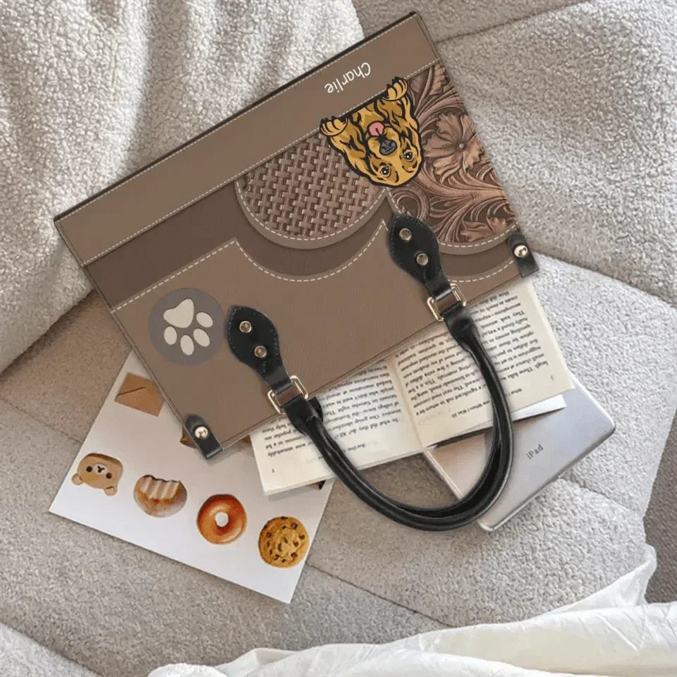 Personalized Dog Leather Handbag - Gift For Dog Lover - Joliny