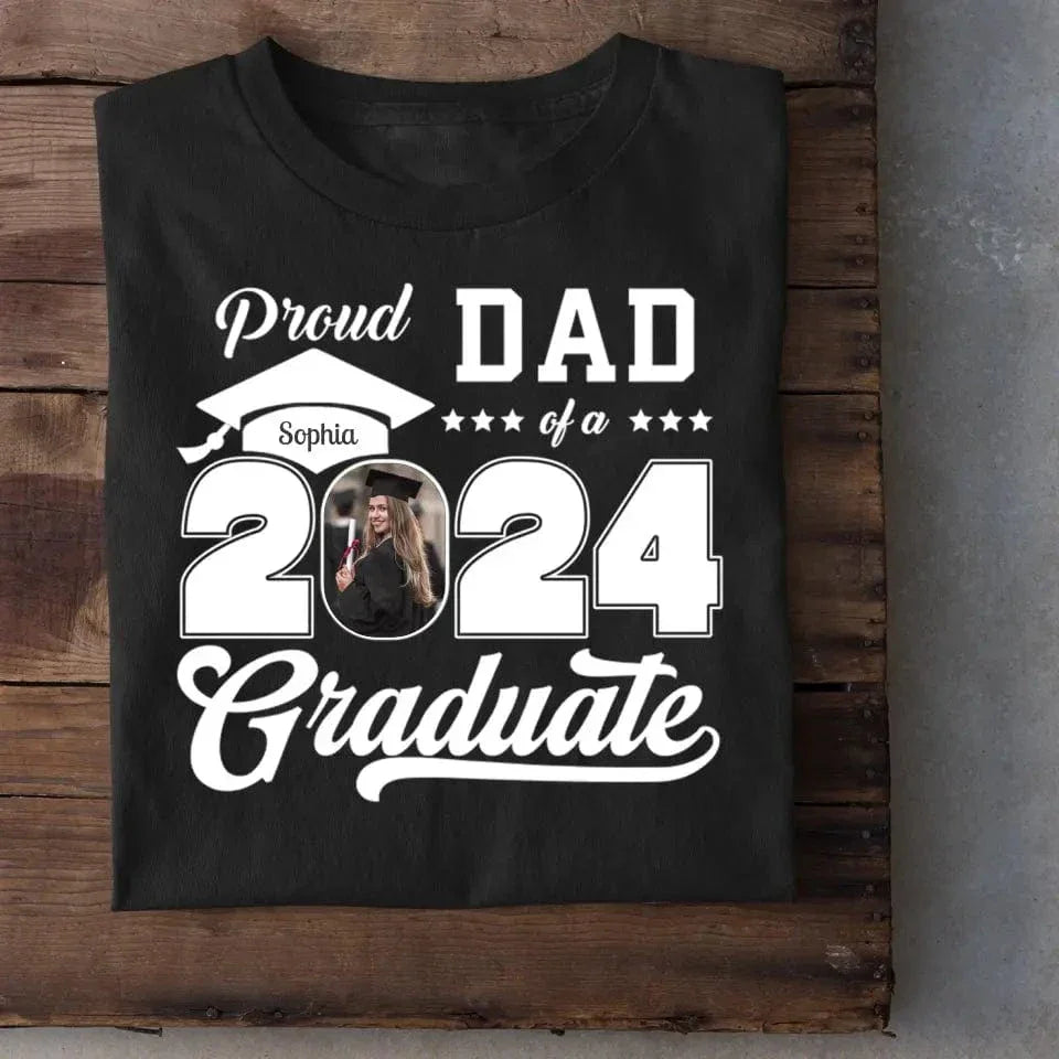 Personalized Graduation 2024 ShirtsProud Family Graduate 2024 GraduatePictureand Photo Class Of 2024 SeniorFamily Shirt copy - Joliny
