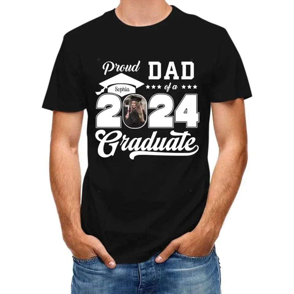 Personalized Graduation 2024 ShirtsProud Family Graduate 2024 GraduatePictureand Photo Class Of 2024 SeniorFamily Shirt copy - Joliny