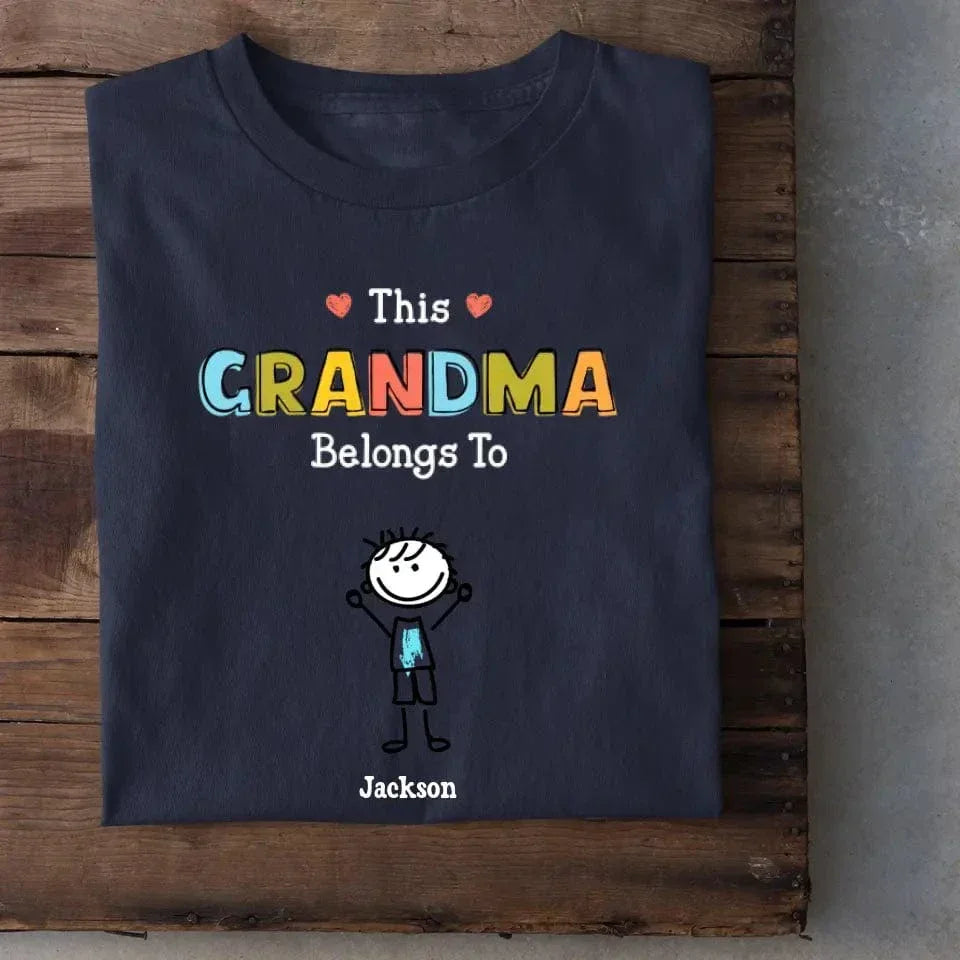 Personalized Grandma Shirt - This Grandma/Mommy/Daddy Belongs To - Family Gift - Joliny