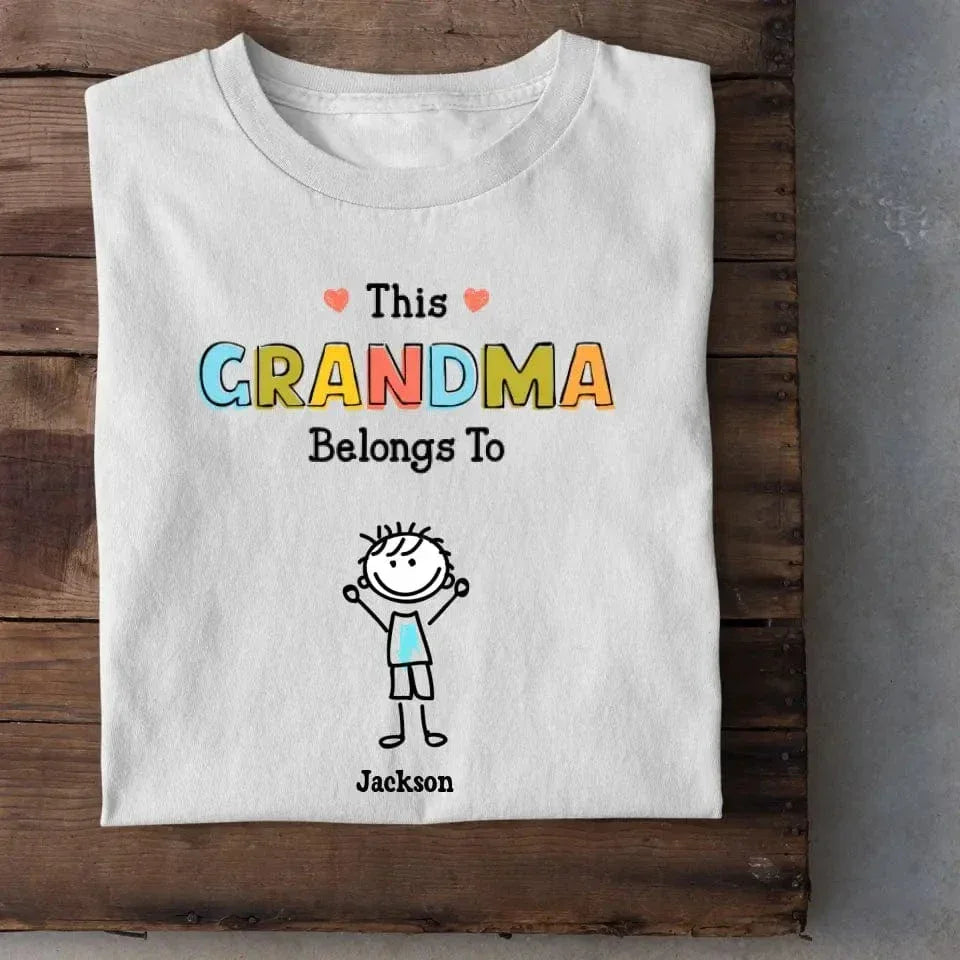 Personalized Grandma Shirt - This Grandma/Mommy/Daddy Belongs To - Family Gift - Joliny