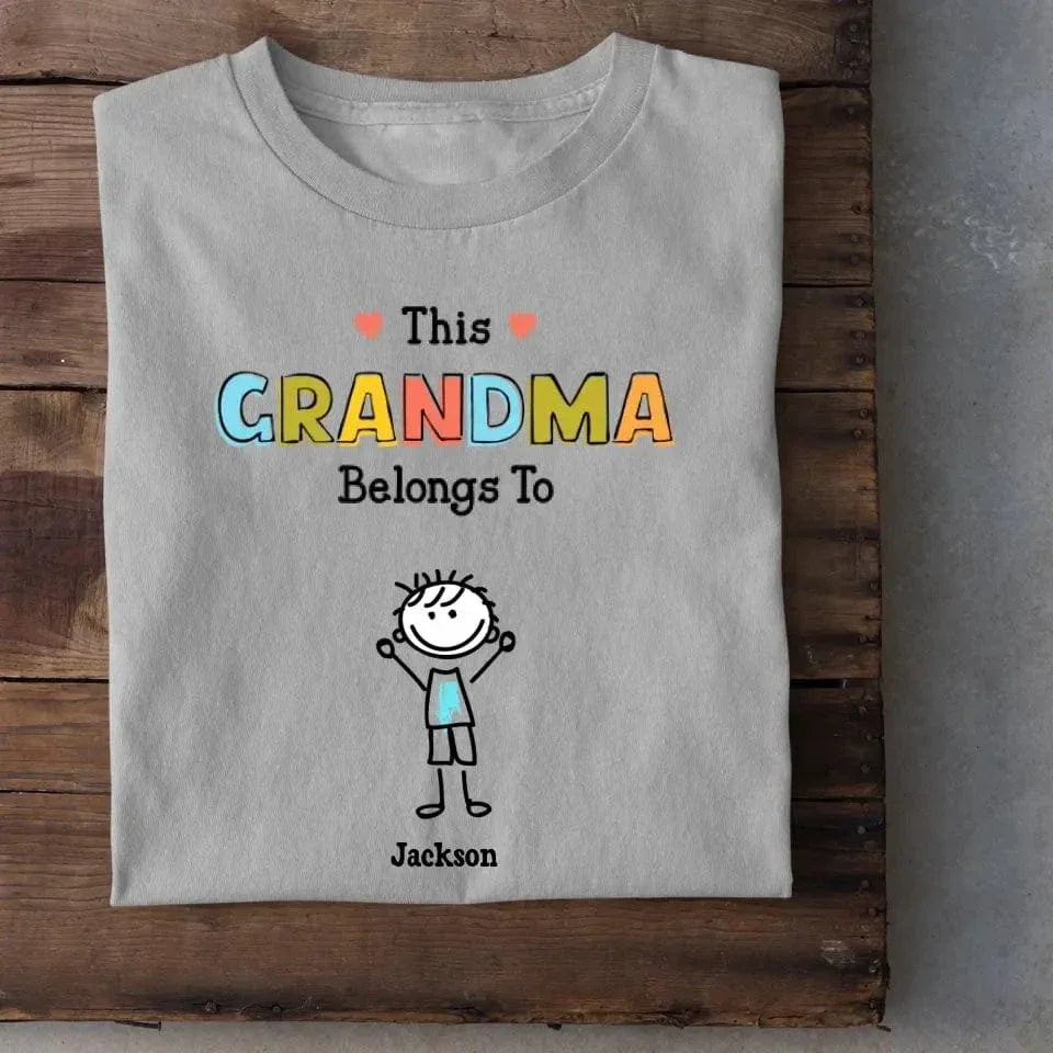 Personalized Grandma Shirt - This Grandma/Mommy/Daddy Belongs To - Family Gift - Joliny