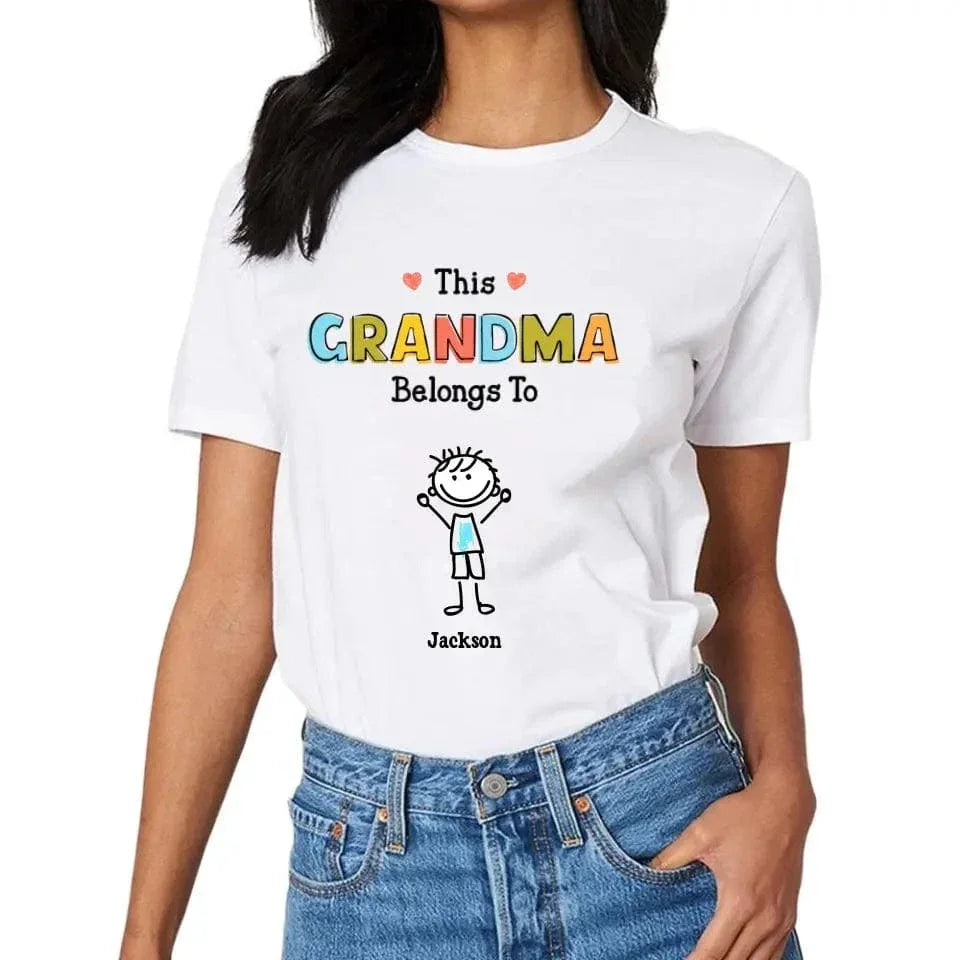 Personalized Grandma Shirt - This Grandma/Mommy/Daddy Belongs To - Family Gift - Joliny