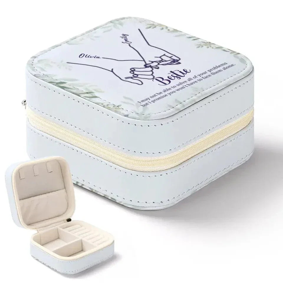 Personalized Jewelry Box - Thank You Gift, Friendship Promise Hands - Joliny
