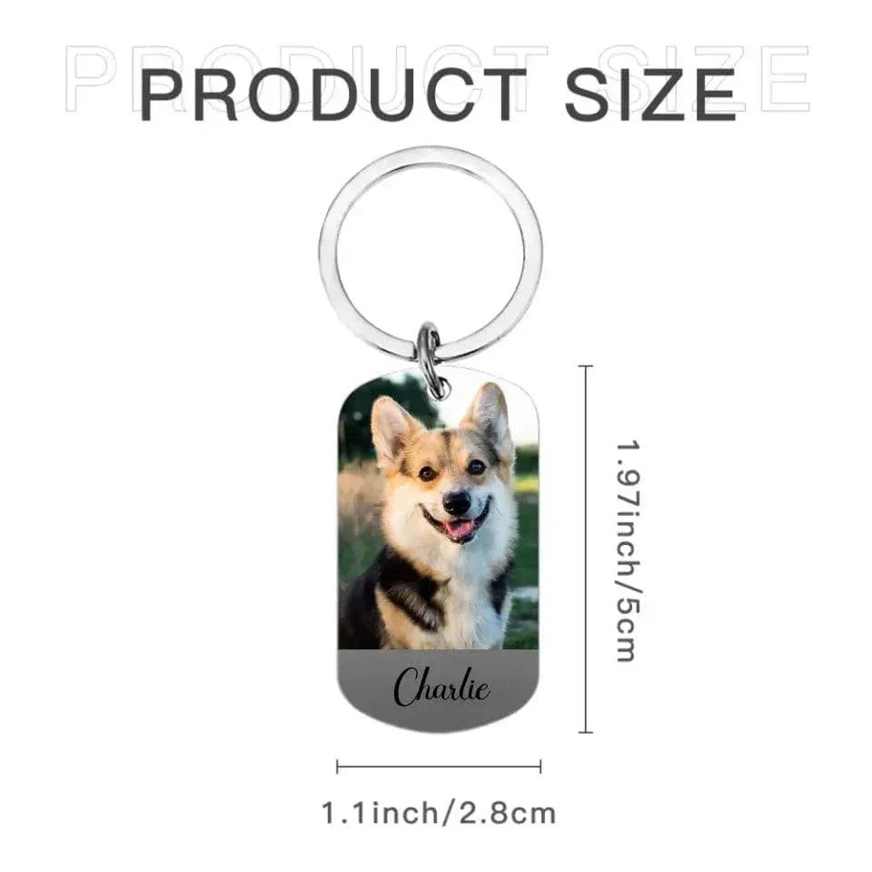 Personalized Keychain Custom Pet Photo Pet Memorial Gift - Joliny