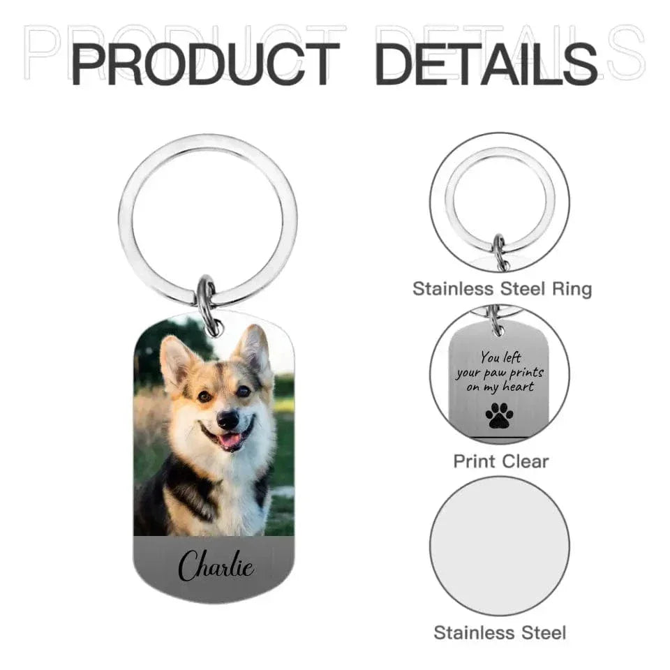 Personalized Keychain Custom Pet Photo Pet Memorial Gift - Joliny