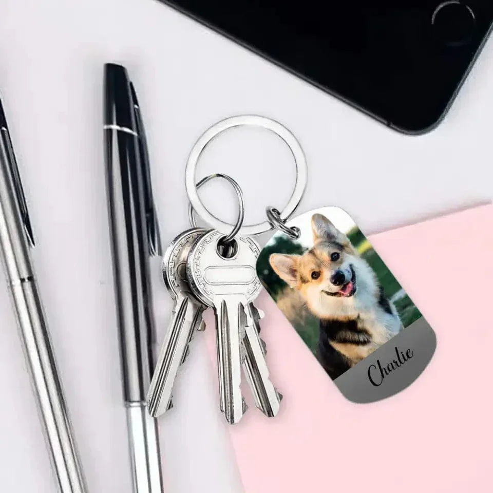 Personalized Keychain Custom Pet Photo Pet Memorial Gift - Joliny