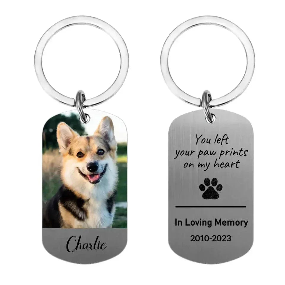 Personalized Keychain Custom Pet Photo Pet Memorial Gift - Joliny