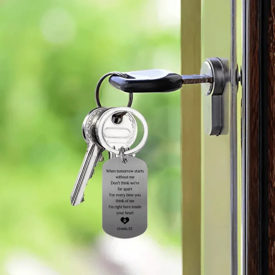 Personalized Keychains - Pet Memorial Gifts Cat And Dog Keychain - Joliny