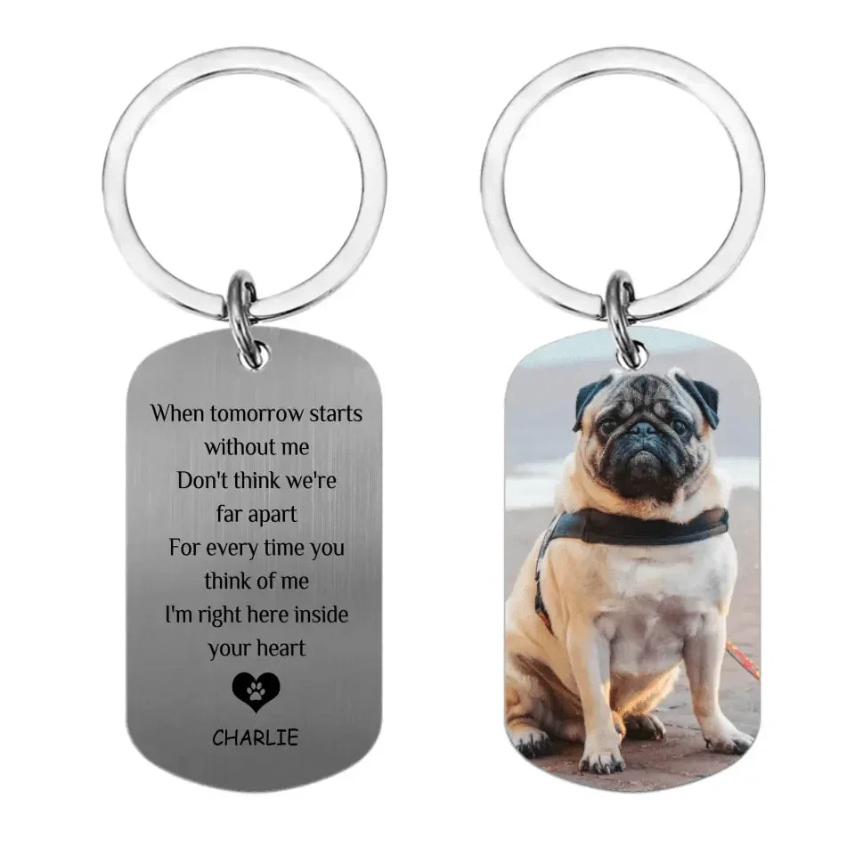 Personalized Keychains - Pet Memorial Gifts Cat And Dog Keychain - Joliny