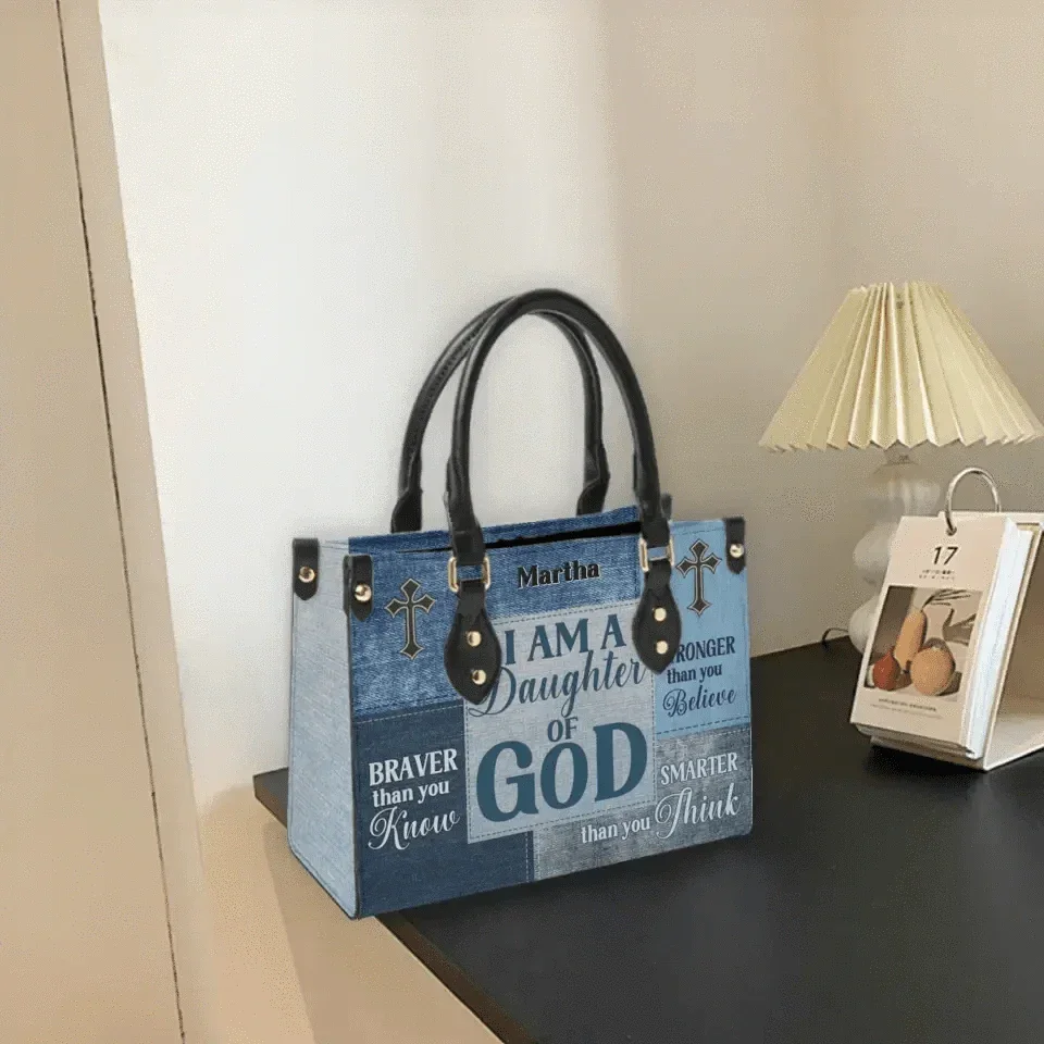 Personalized Leather Bag - Religious Gift For Worship Friends, Daughter Of God - Joliny