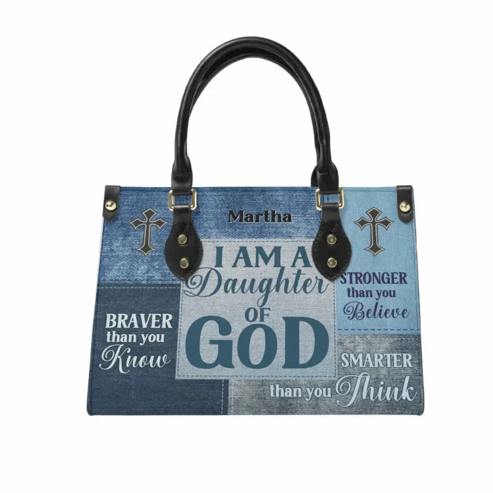 Personalized Leather Bag - Religious Gift For Worship Friends, Daughter Of God - Joliny
