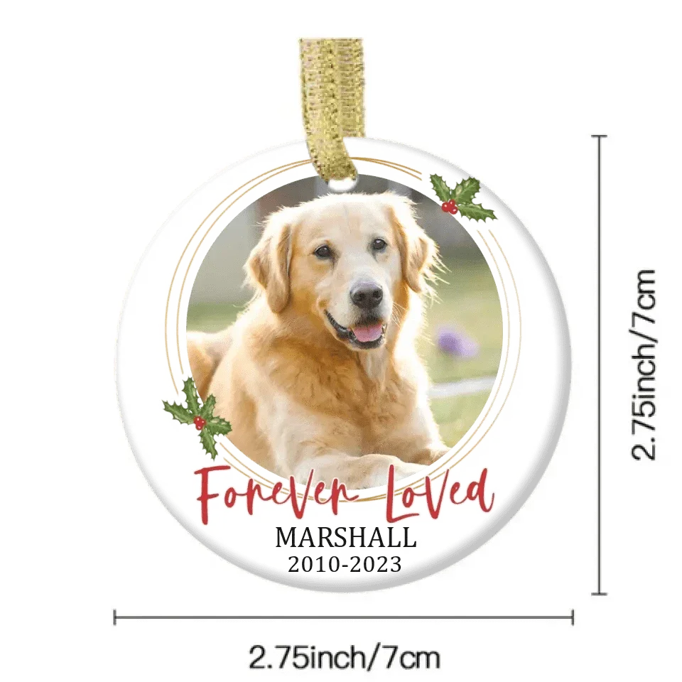 Personalized Memorial Custom Photo Ornaments - Forever Loved - Joliny
