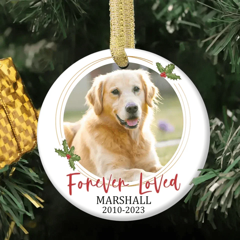 Personalized Memorial Custom Photo Ornaments - Forever Loved - Joliny