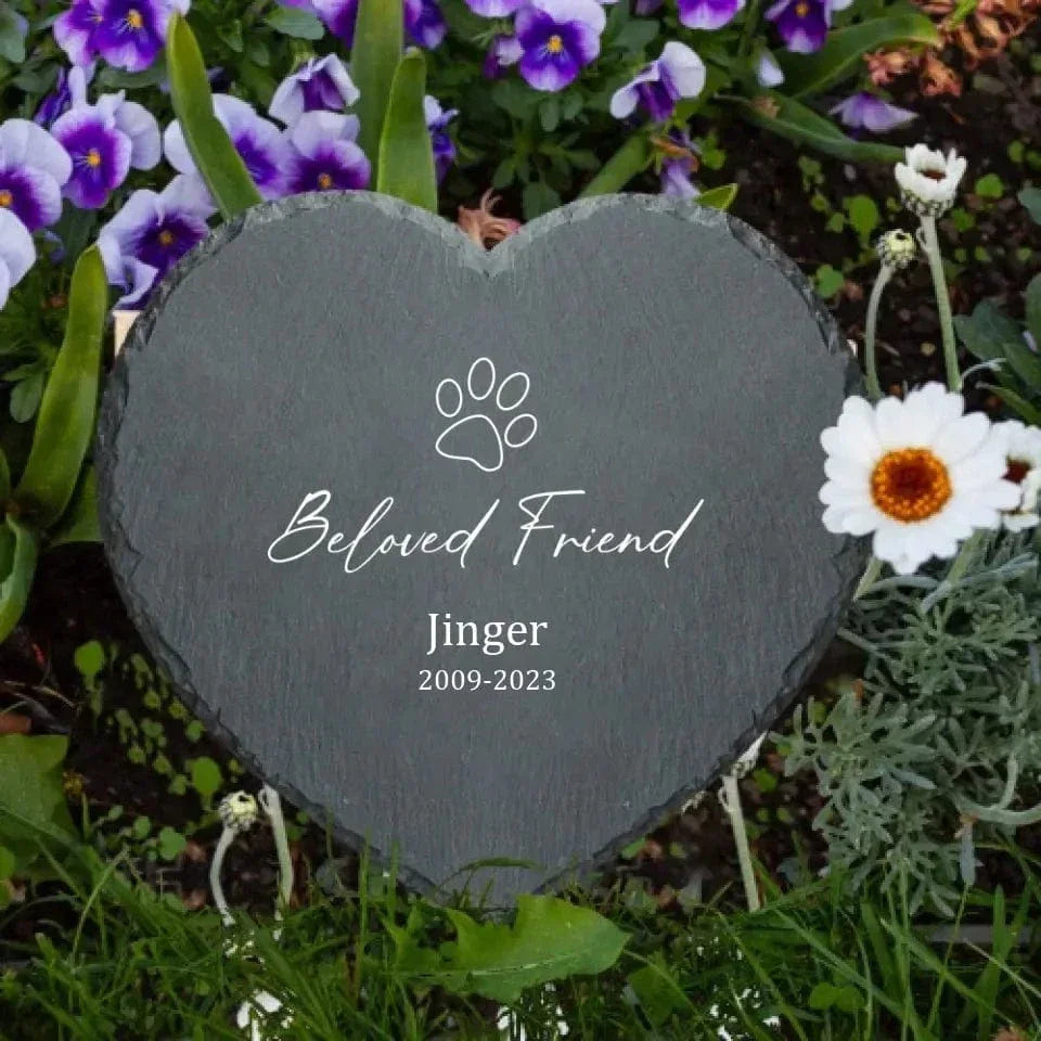 Personalized Memorial Pet Stone - In Loving Memory - Joliny