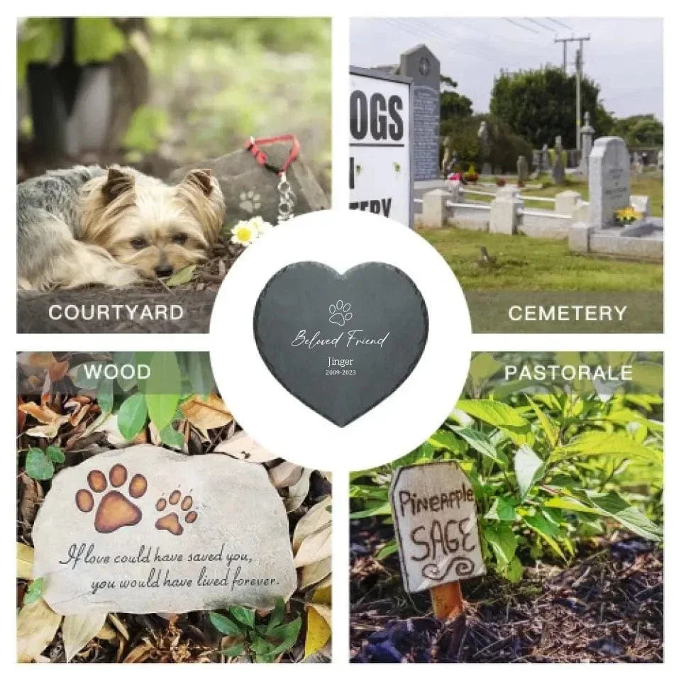 Personalized Memorial Pet Stone - In Loving Memory - Joliny