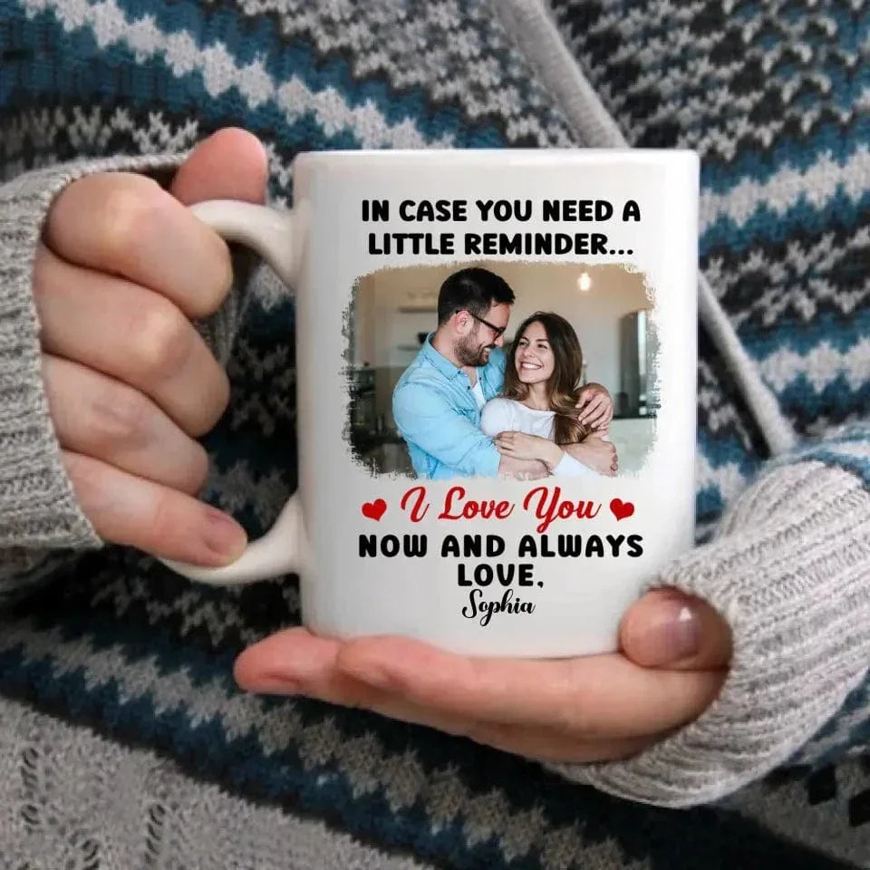 Personalized Mug - Custom Photo In Case You Need A Little Reminder - Joliny