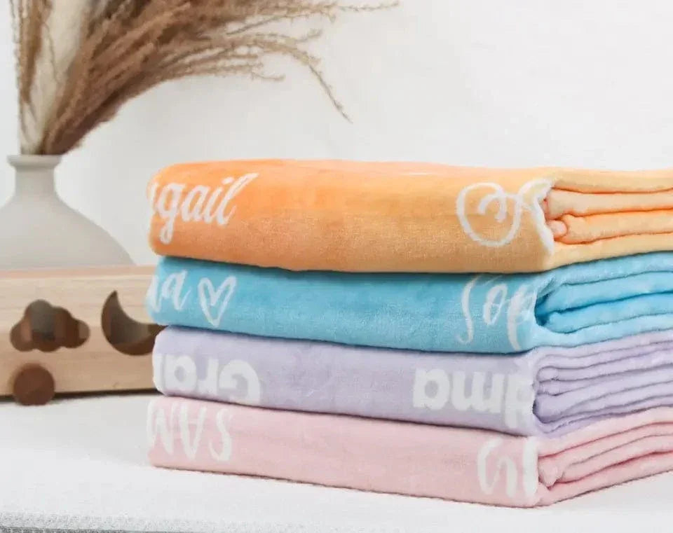 Personalized Name Custom Blanket for Baby, Kids, Youth Or Adult - Joliny