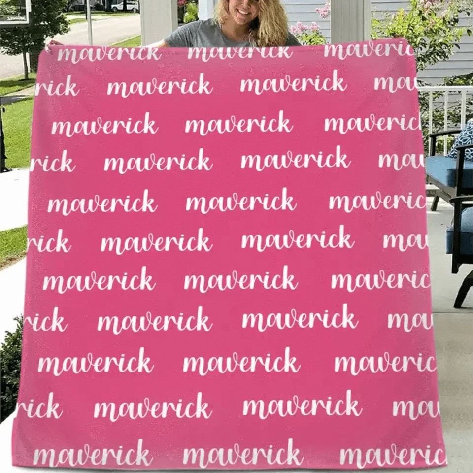 Personalized Name Custom Blanket for Baby, Kids, Youth Or Adult - Joliny