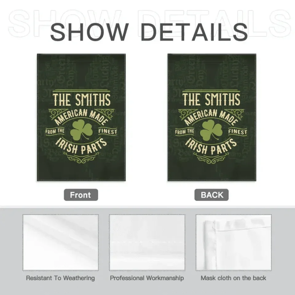 Personalized Name St. Patrick Irish Parts Blanket - Joliny