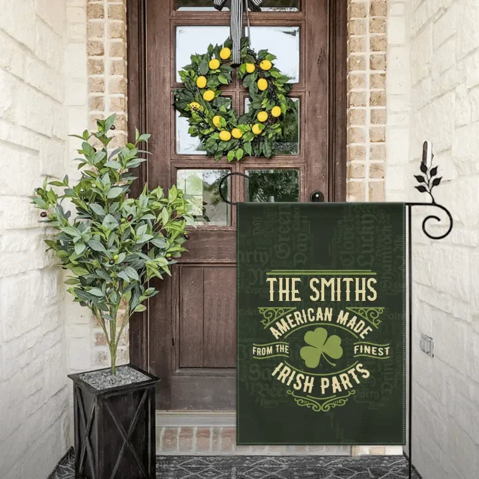 Personalized Name St. Patrick Irish Parts Blanket Garden Flag - Joliny