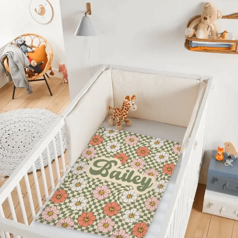 Personalized New Flower Retro Style In Vintage Rustic Style Blanket With Name - Joliny