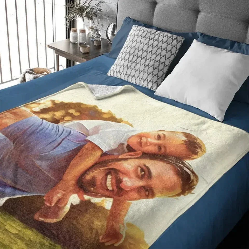Personalized Oil-Canvas Blanket for Families - Joliny