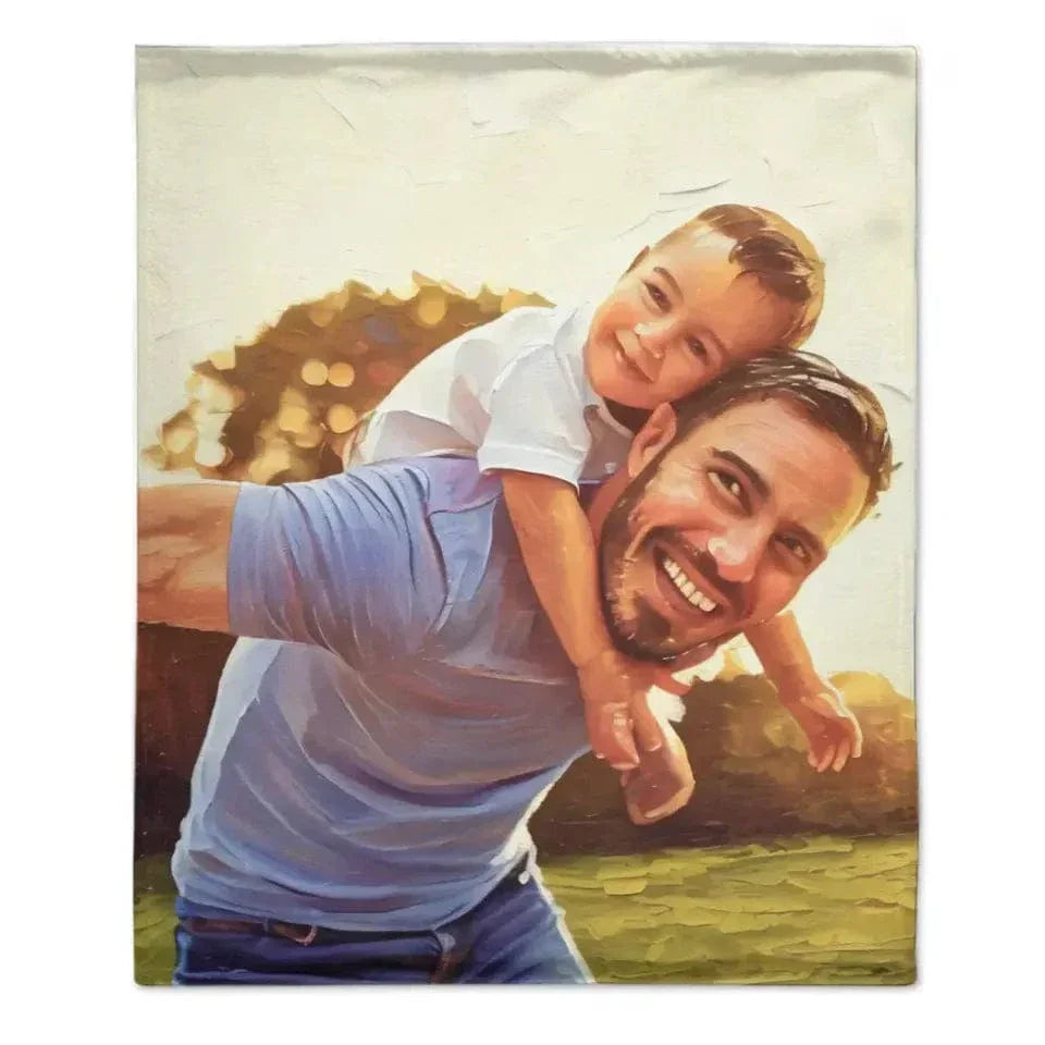 Personalized Oil-Canvas Blanket for Families - Joliny