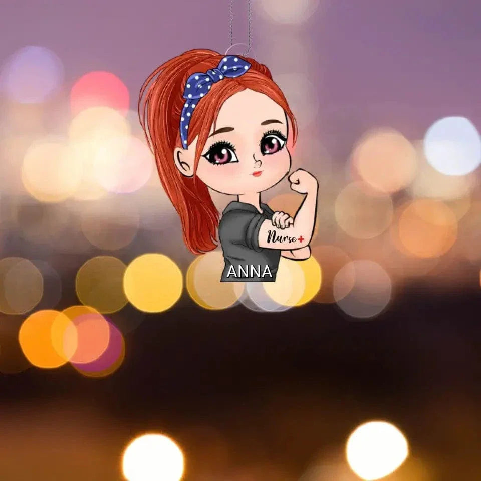 Personalized Ornament - Nurse Strong Nursing Custom Gift For Strong Women - Joliny