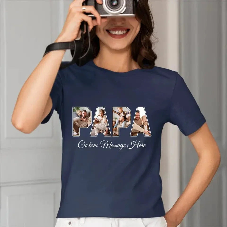 Personalized PAPA Photo Title Shirt - Joliny