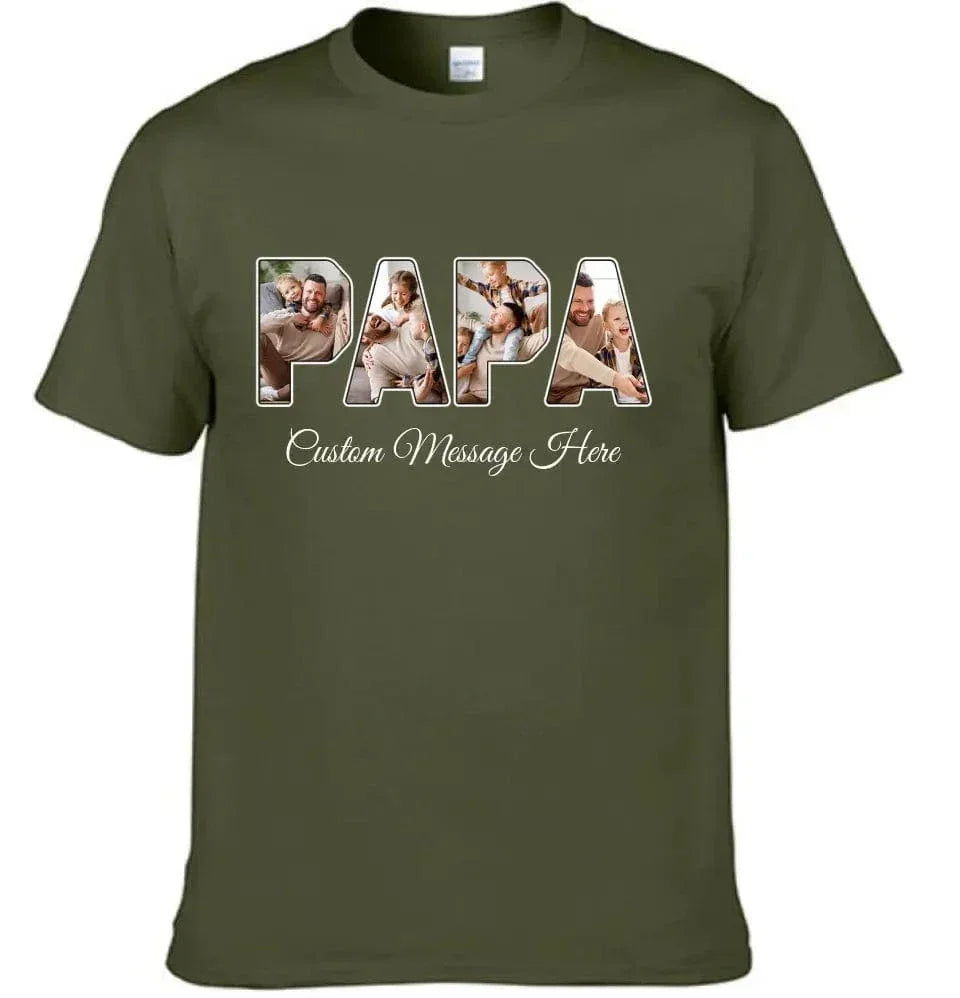 Personalized PAPA Photo Title Shirt - Joliny