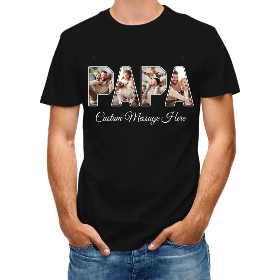 Personalized PAPA Photo Title Shirt - Joliny