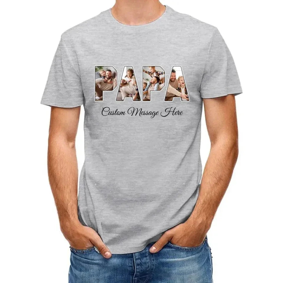 Personalized PAPA Photo Title Shirt - Joliny