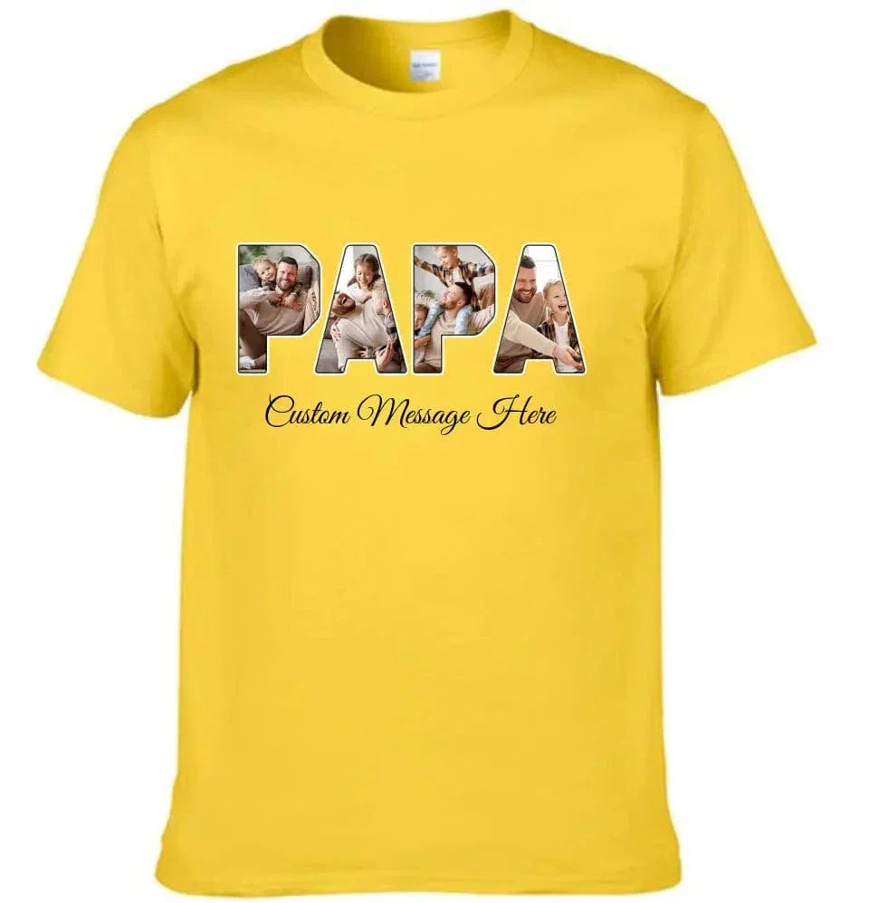 Personalized PAPA Photo Title Shirt - Joliny