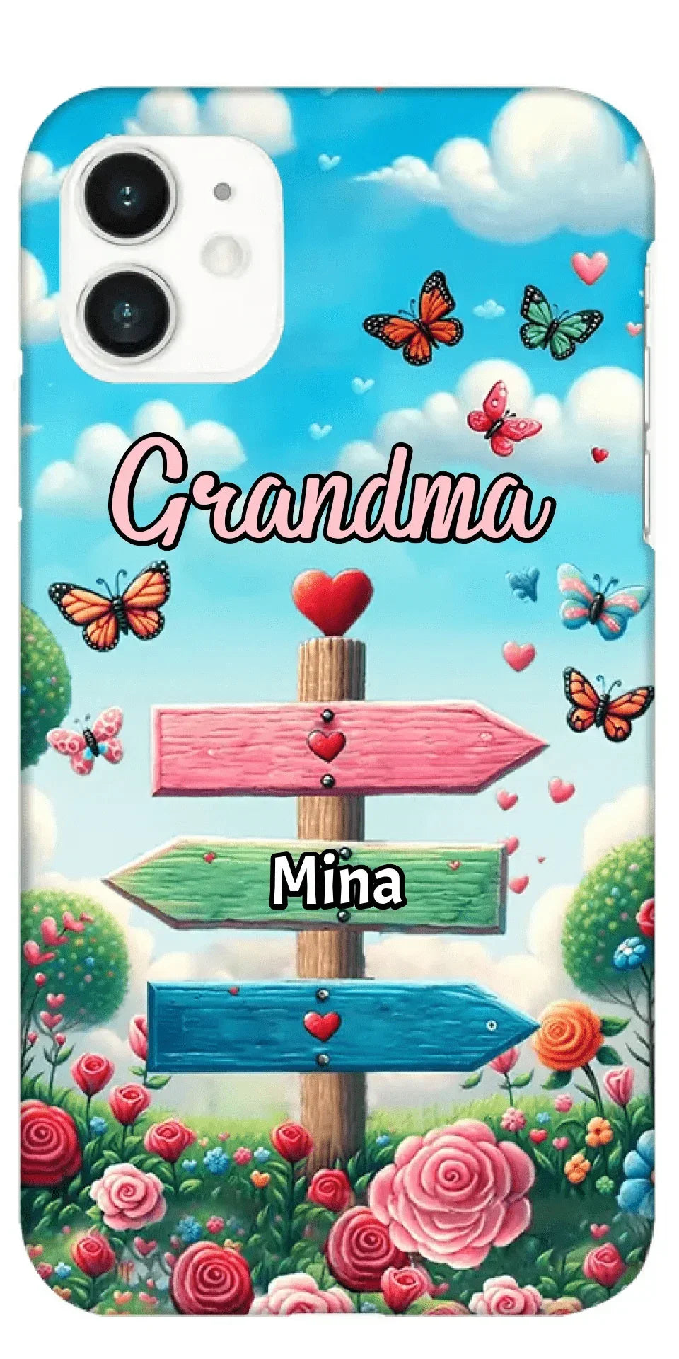 Personalized Phone case - Grandma Spring Garden Signpost - Joliny