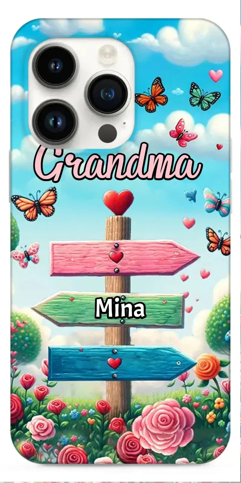 Personalized Phone case - Grandma Spring Garden Signpost - Joliny