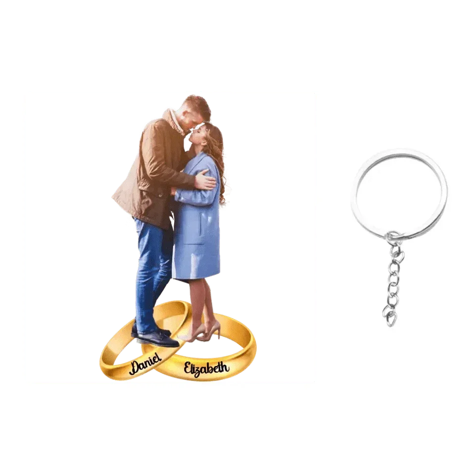 Personalized Photo Keychain - Gift For Couple, Wife, Husband - Joliny